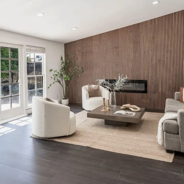 Modern living room renovation in Ventura County by Master Construction